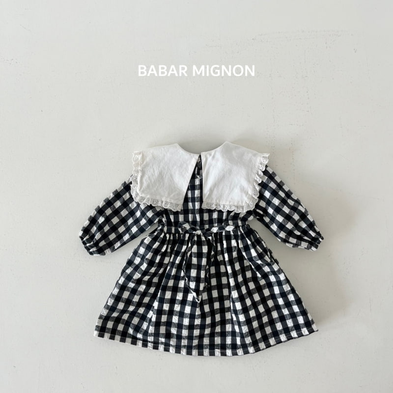 Babar Mignon - Korean Children Fashion - #minifashionista - Big Collar Ribbon One-piece - 8