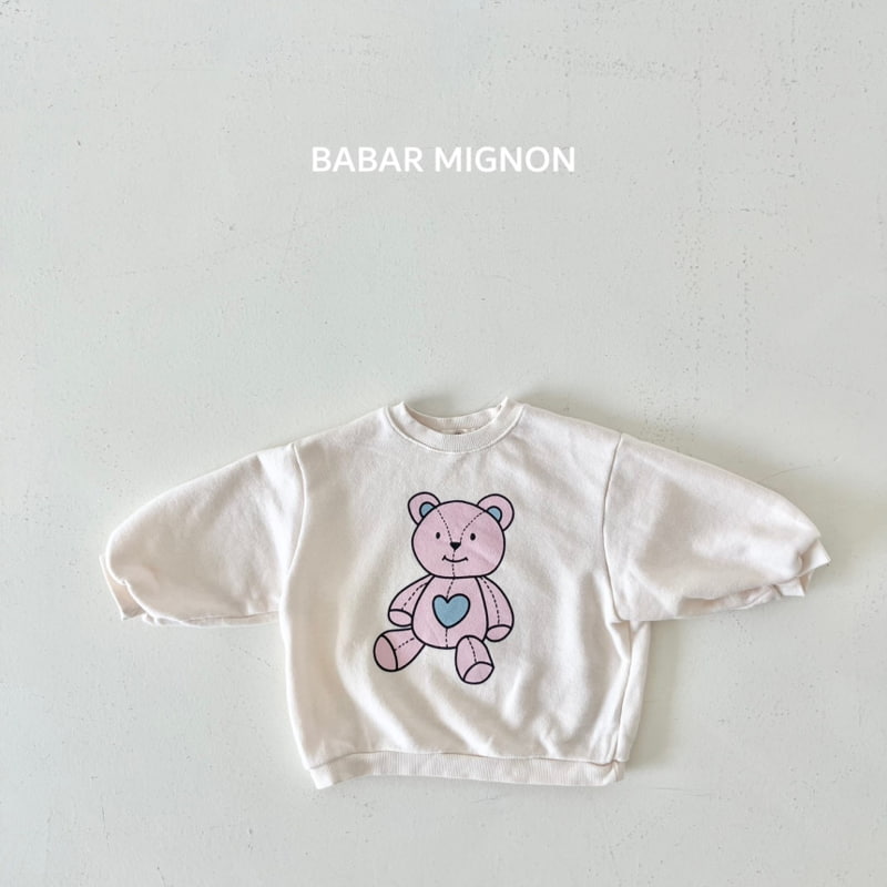 Babar Mignon - Korean Children Fashion - #prettylittlegirls - Bear Doll Sweatshirts - 3