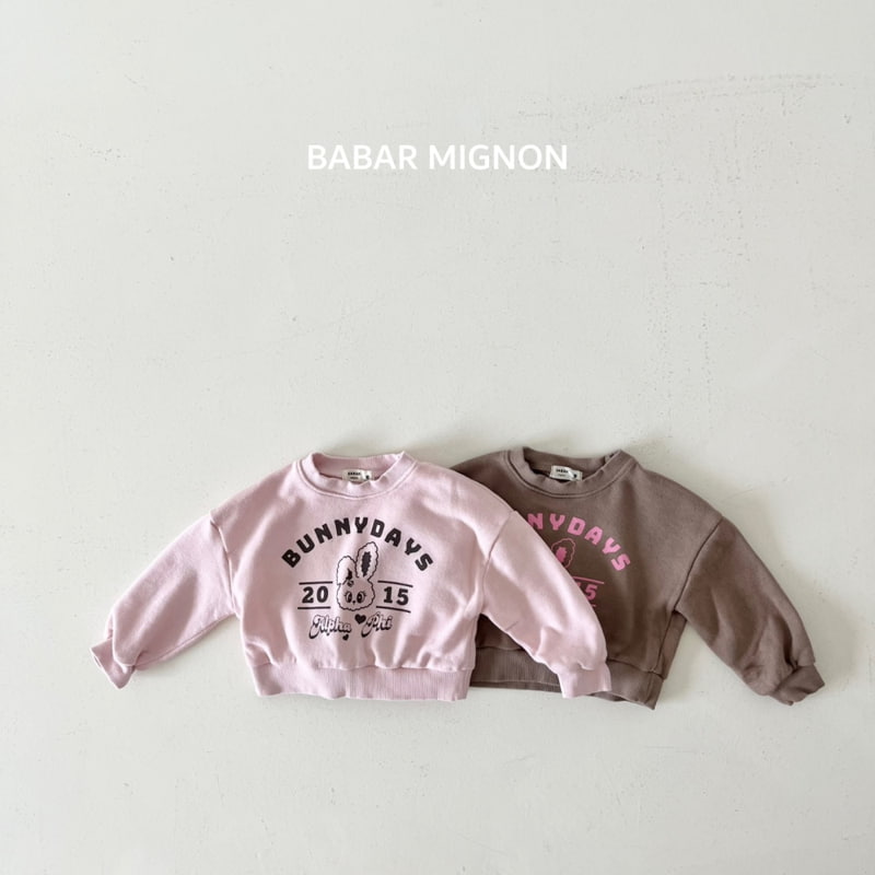 Babar Mignon - Korean Children Fashion - #prettylittlegirls - Bunny Crop Sweatshirts