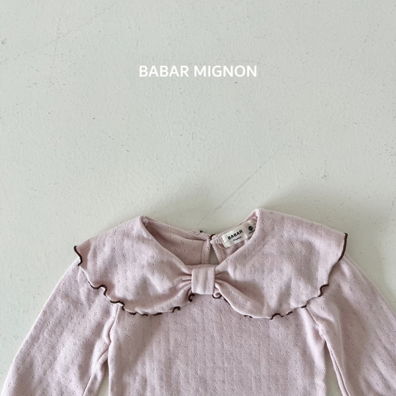 Babar Mignon - Korean Children Fashion - #prettylittlegirls - Big Ribbon Tee - 9