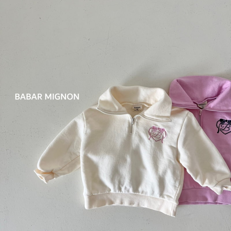 Babar Mignon - Korean Children Fashion - #prettylittlegirls - Logo Heart Zip-up - 10