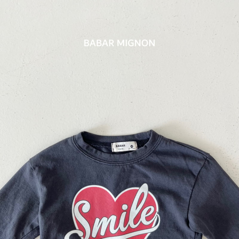 Babar Mignon - Korean Children Fashion - #stylishchildhood - Smile Heart Tee - 5