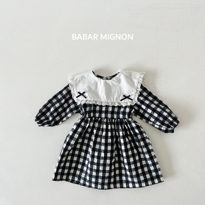 Babar Mignon - Korean Children Fashion - #stylishchildhood - Big Collar Ribbon One-piece - 12