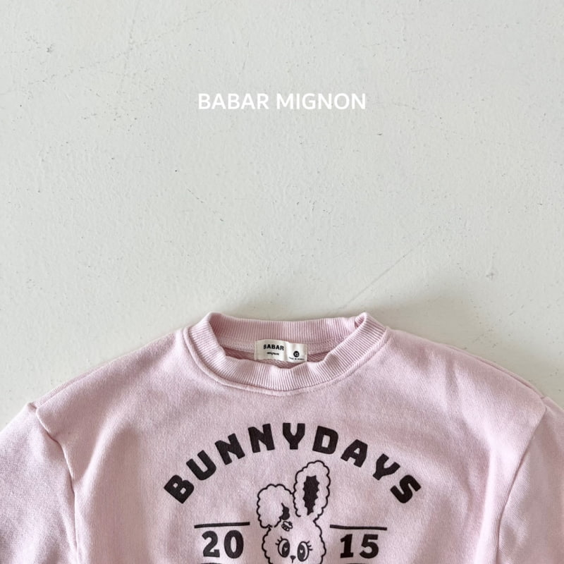 Babar Mignon - Korean Children Fashion - #todddlerfashion - Bunny Crop Sweatshirts - 2