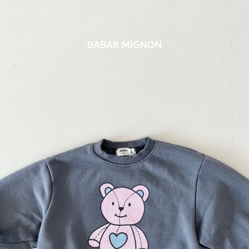 Babar Mignon - Korean Children Fashion - #toddlerclothing - Bear Doll Sweatshirts - 5