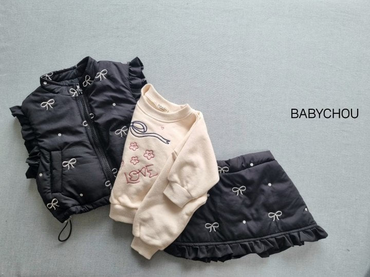 Babychou - Korean Children Fashion - #childrensboutique - Ribbon Bonding Vest - 12