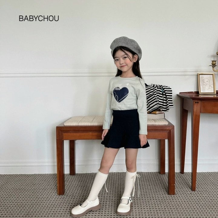 Babychou - Korean Children Fashion - #childrensboutique - Stripe Cardigan Skirt Set - 11