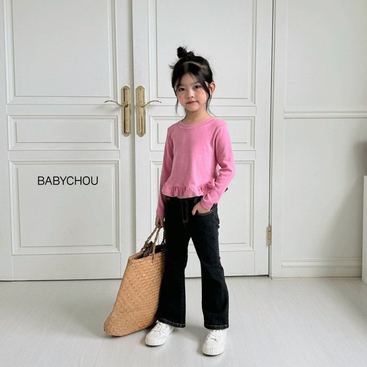 Babychou - Korean Children Fashion - #fashionkids - Under Frill Tee - 12