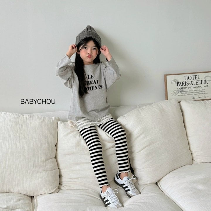 Babychou - Korean Children Fashion - #fashionkids - Moments Long Tee - 10