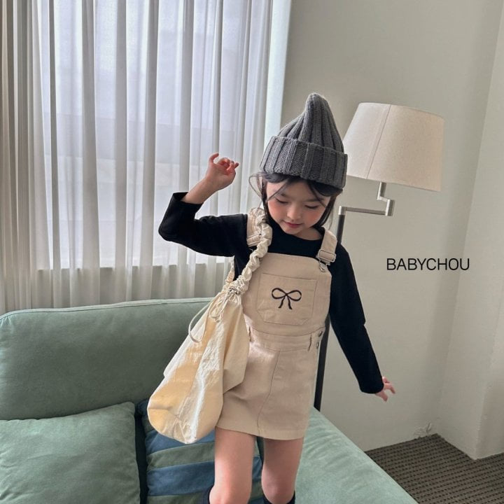 Babychou - Korean Children Fashion - #fashionkids - Y Overalls One-piece - 7