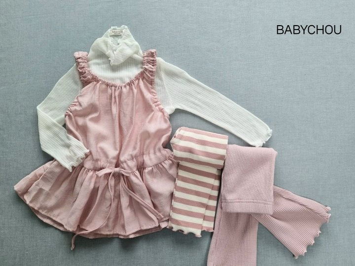 Babychou - Korean Children Fashion - #fashionkids - Swing One-piece - 2