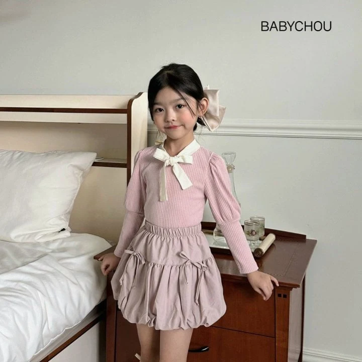 Babychou - Korean Children Fashion - #fashionkids - Banding Balloon Skirt - 12