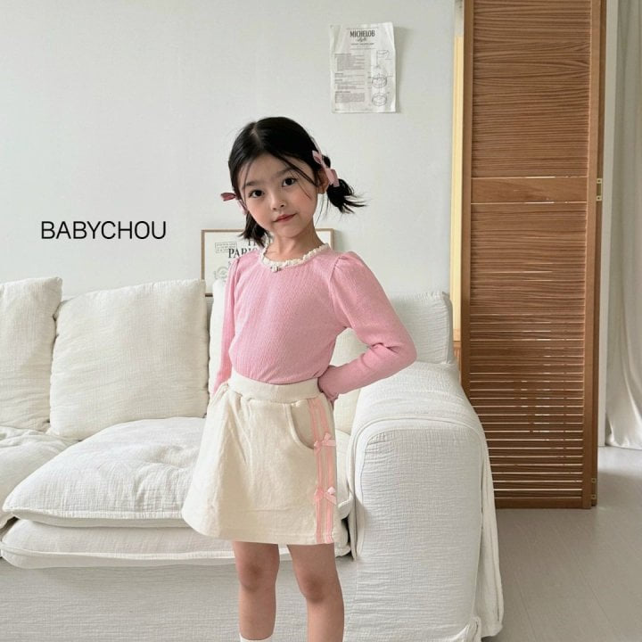 Babychou - Korean Children Fashion - #fashionkids - IV Puff Tee - 12