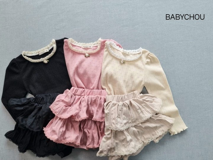 Babychou - Korean Children Fashion - #discoveringself - Charlotte Cancan Skirt - 4