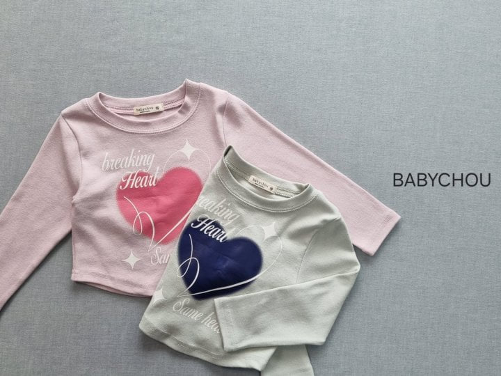 Babychou - Korean Children Fashion - #fashionkids - Twinkle Heart Tee