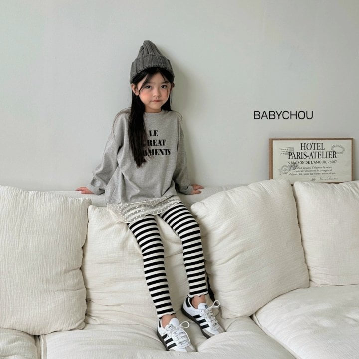 Babychou - Korean Children Fashion - #kidsstore - Moments Long Tee - 12