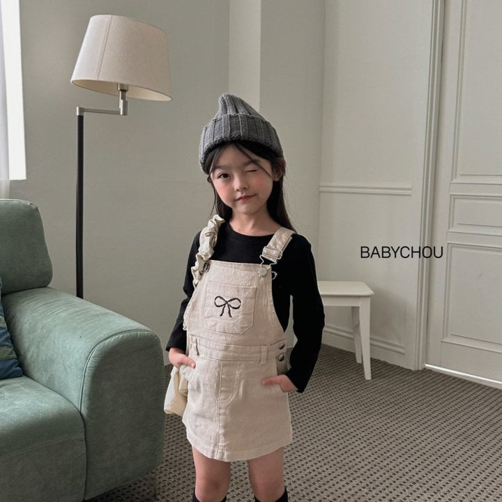 Babychou - Korean Children Fashion - #kidzfashiontrend - Y Overalls One-piece - 10