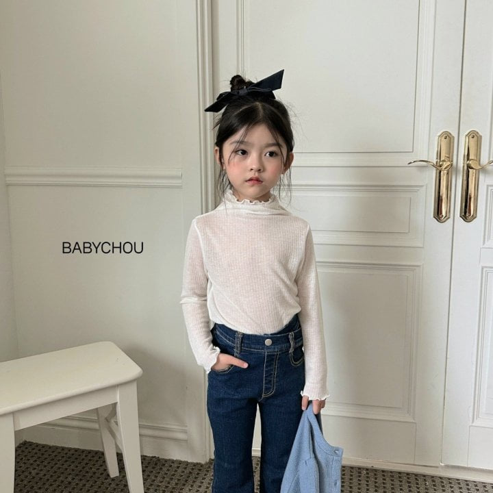 Babychou - Korean Children Fashion - #littlefashionista - Slim Turtleneck Tee - 2