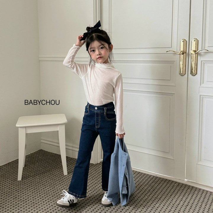 Babychou - Korean Children Fashion - #magicofchildhood - Slim Turtleneck Tee - 3