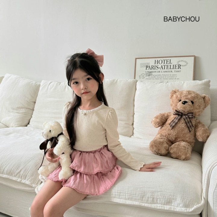 Babychou - Korean Children Fashion - #littlefashionista - IV Puff Tee - 4