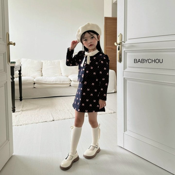 Babychou - Korean Children Fashion - #magicofchildhood - Heart Ribbon Jacket - 12