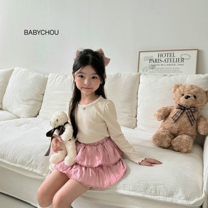 Babychou - Korean Children Fashion - #minifashionista - IV Puff Tee - 5