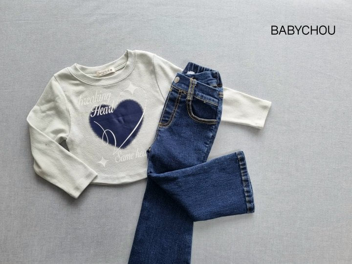 Babychou - Korean Children Fashion - #prettylittlegirls - Twinkle Heart Tee - 9