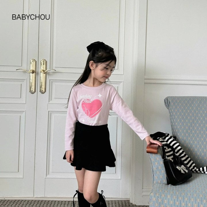 Babychou - Korean Children Fashion - #todddlerfashion - Twinkle Heart Tee - 10