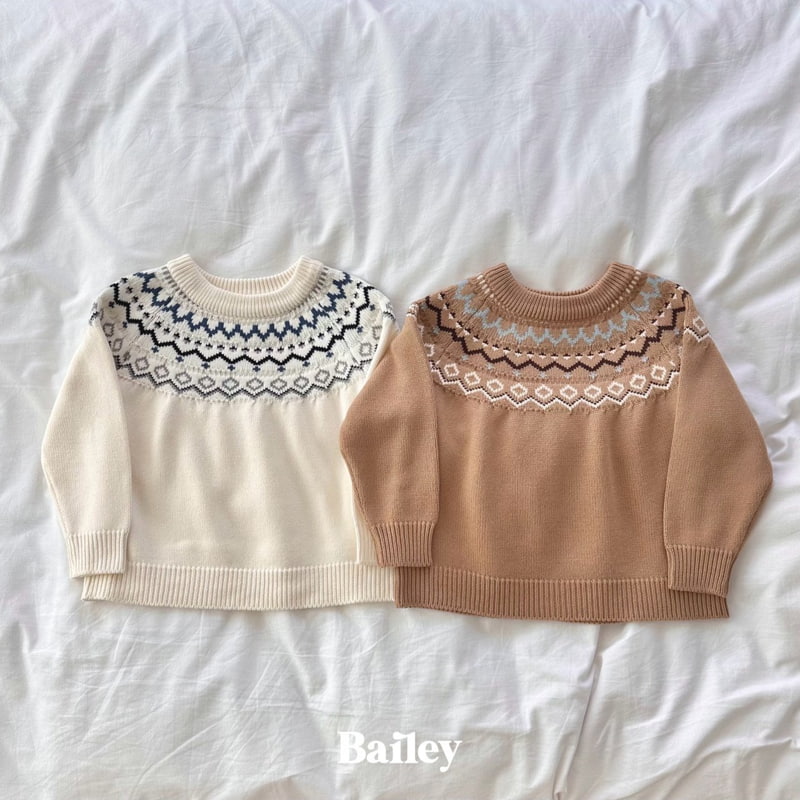 Bailey - Korean Children Fashion - #Kfashion4kids - Nordic Automn Knit Pullover