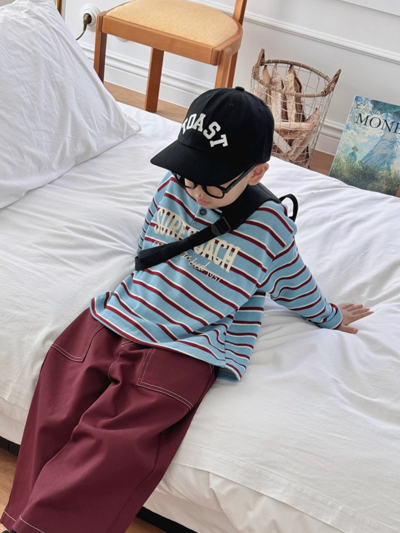 Bailey - Korean Children Fashion - #Kfashion4kids - Stripe Collar Tee - 12