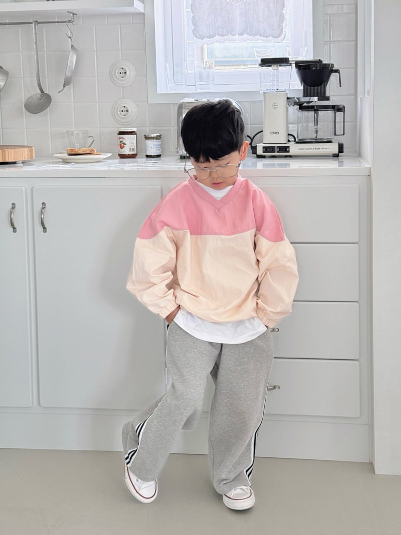 Bailey - Korean Children Fashion - #Kfashion4kids - Colored V Neck Pullover - 8