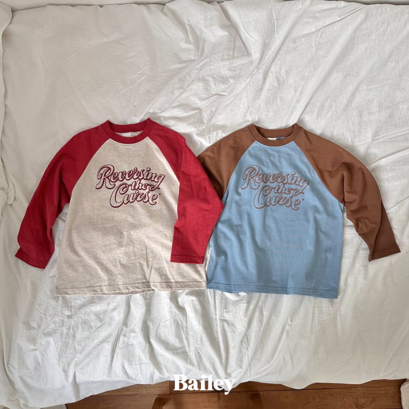 Bailey - Korean Children Fashion - #designkidswear - Raglan Colored Tee