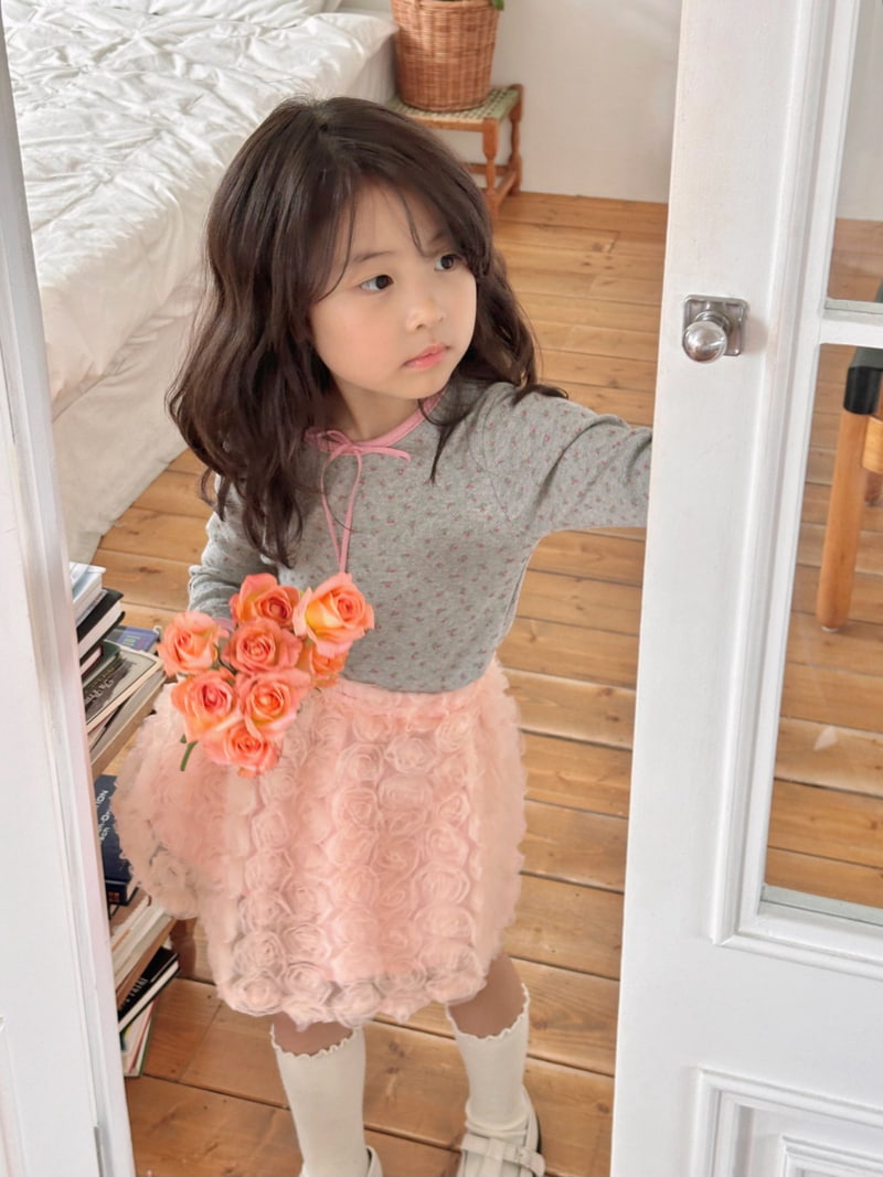 Bailey - Korean Children Fashion - #designkidswear - Autumn Bloosum Tee - 11