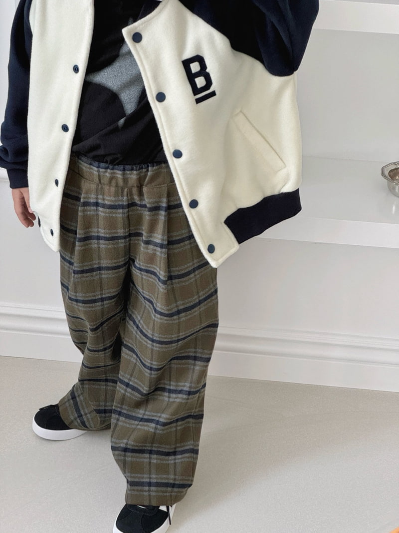 Bailey - Korean Children Fashion - #fashionkids - Autumn Check Slacks - 4