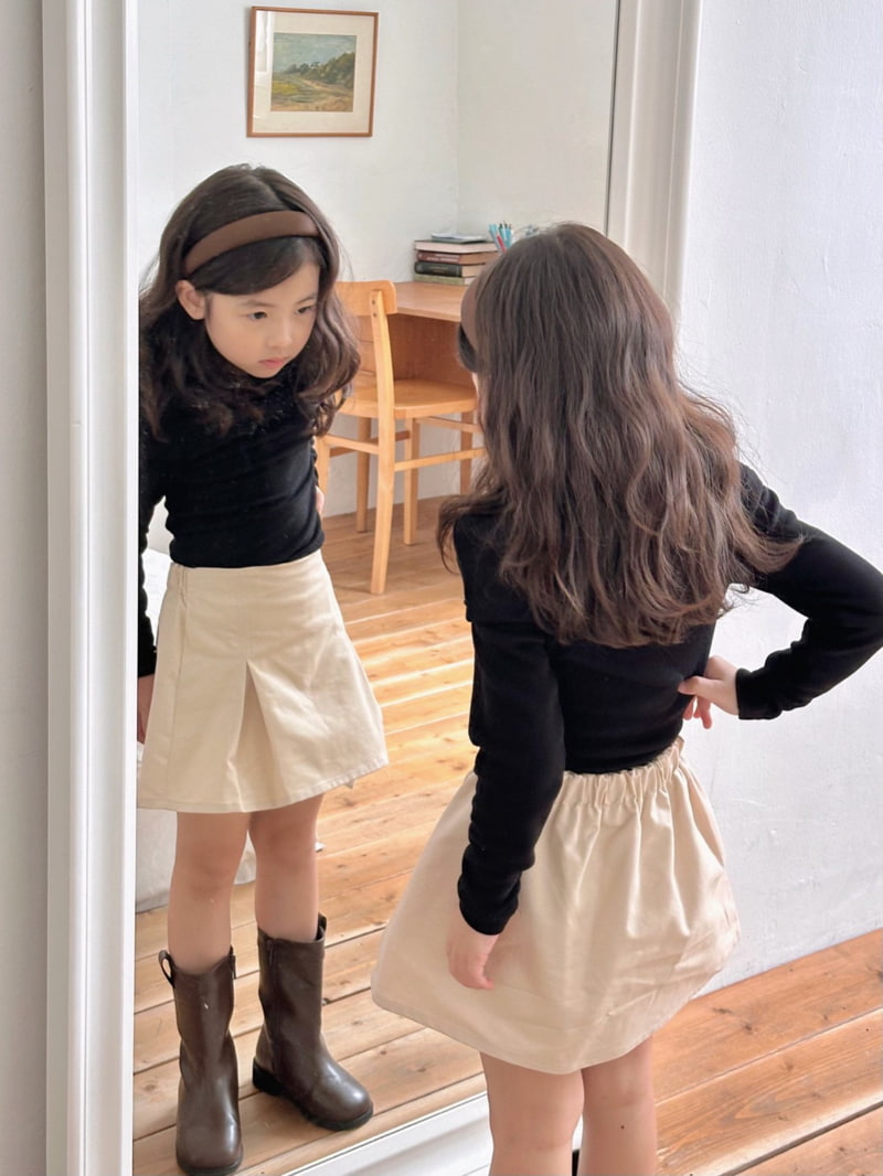 Bailey - Korean Children Fashion - #kidsstore - Pleats Pants Skirt - 4