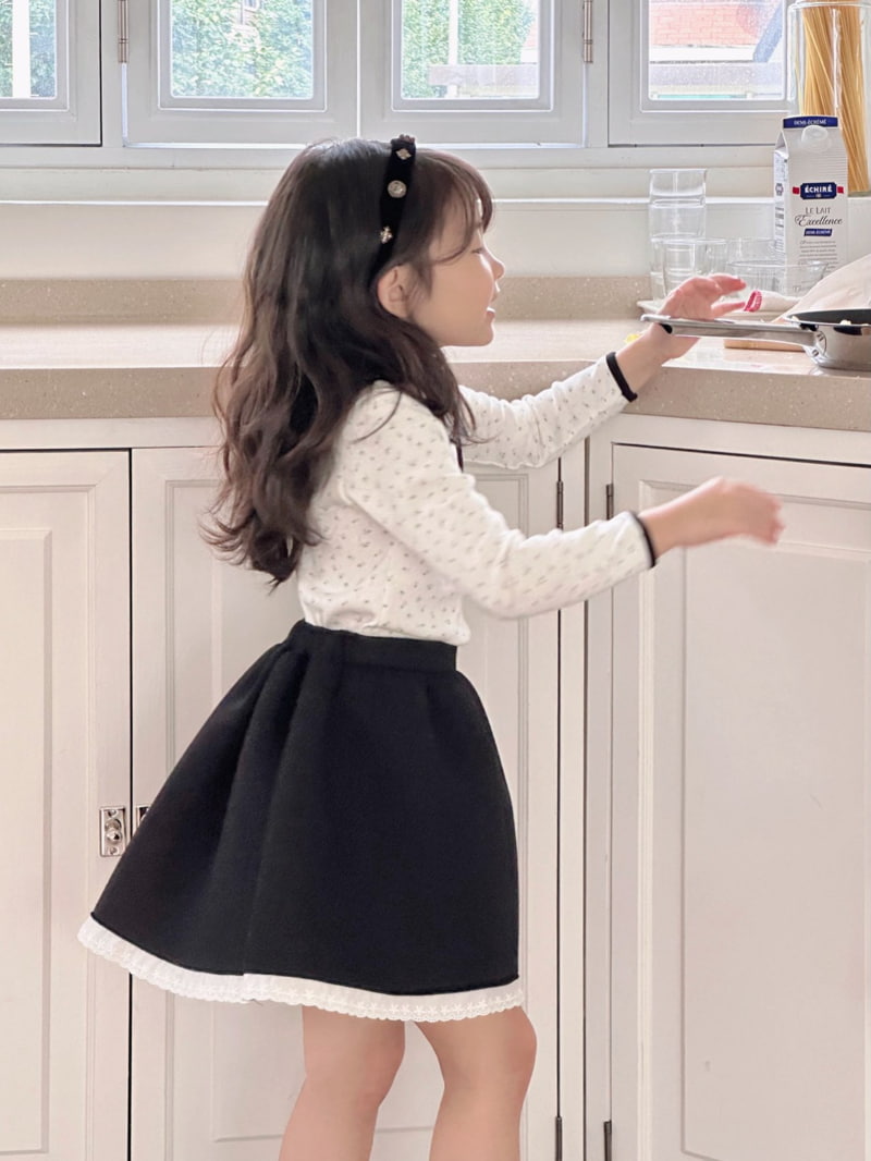 Bailey - Korean Children Fashion - #kidzfashiontrend - Leo Lace Skirt - 2