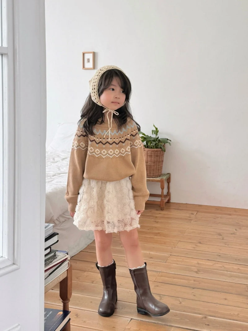 Bailey - Korean Children Fashion - #littlefashionista - Nordic Automn Knit Pullover - 2