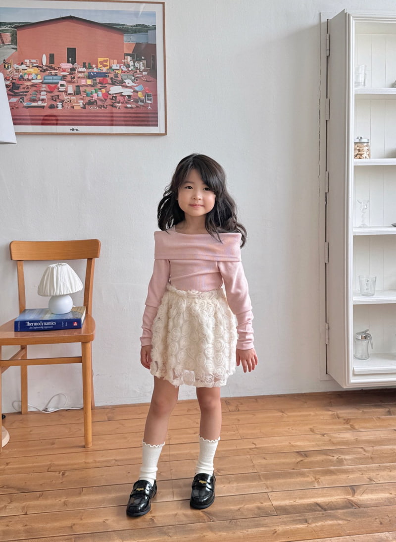 Bailey - Korean Children Fashion - #minifashionista - Open Shoulder Tee - 5