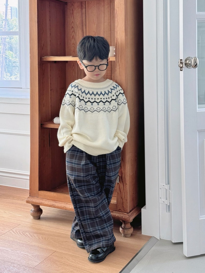 Bailey - Korean Children Fashion - #todddlerfashion - Autumn Check Slacks - 12