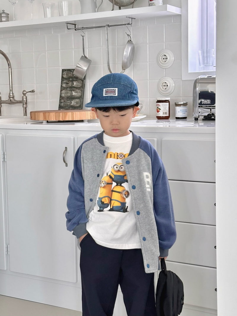 Bailey - Korean Children Fashion - #toddlerclothing - Autumn Cartoon Tee - 6