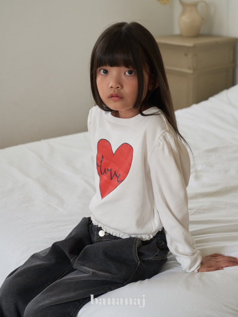 Banana J - Korean Children Fashion - #Kfashion4kids - Love Tee - 10