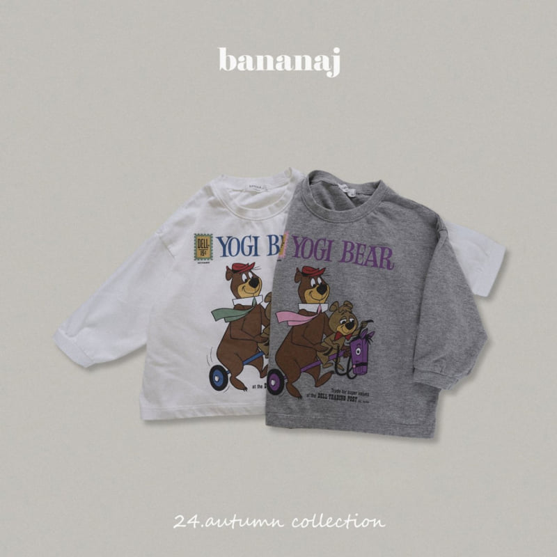 Banana J - Korean Children Fashion - #childrensboutique - Bear Tee