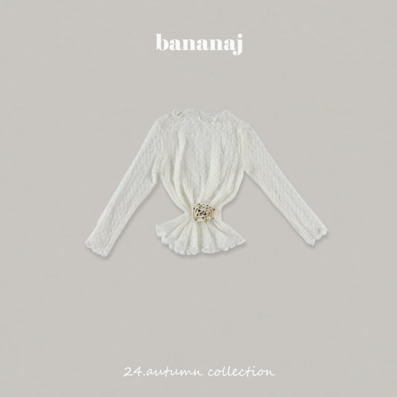 Banana J - Korean Children Fashion - #fashionkids - Jewelry Turtleneck Tee