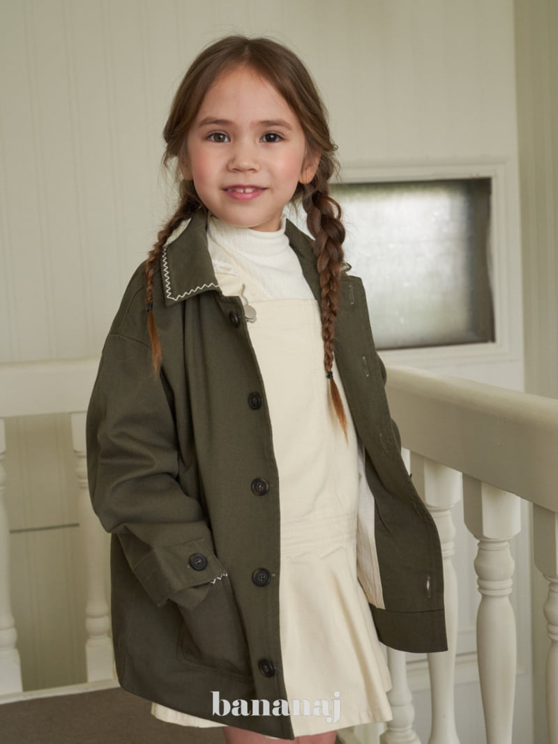 Banana J - Korean Children Fashion - #todddlerfashion - Woodie Work Jacket - 6