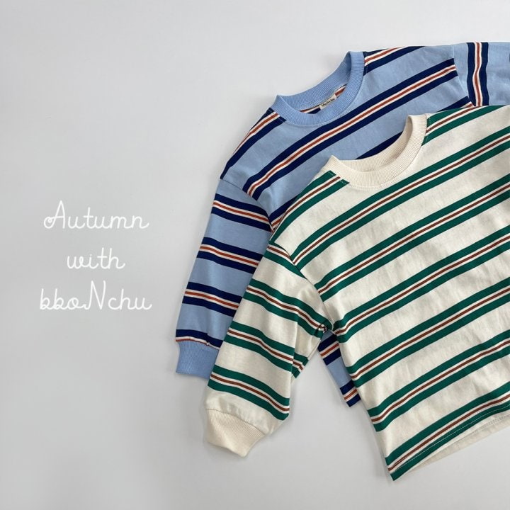 Bbonchu - Korean Children Fashion - #Kfashion4kids - Stripe Box Tee - 12