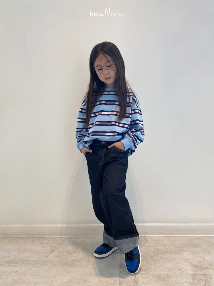 Bbonchu - Korean Children Fashion - #discoveringself - Indigo Roll-up Pants - 11