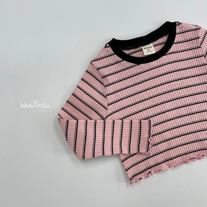 Bbonchu - Korean Children Fashion - #kidsshorts - Rib Crop Tee - 11