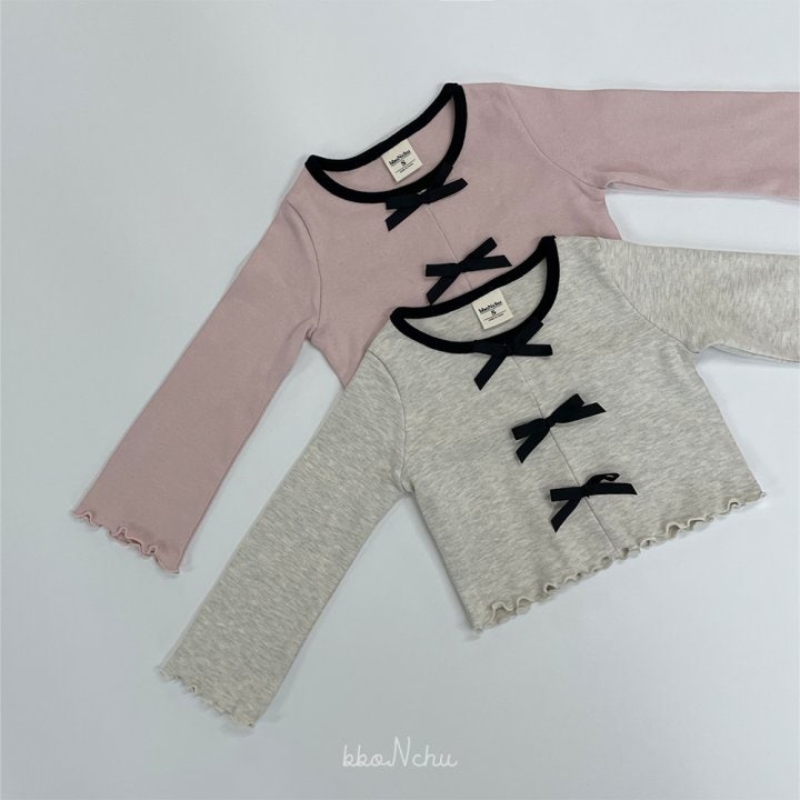 Bbonchu - Korean Children Fashion - #littlefashionista - Mood Ribbon Tee