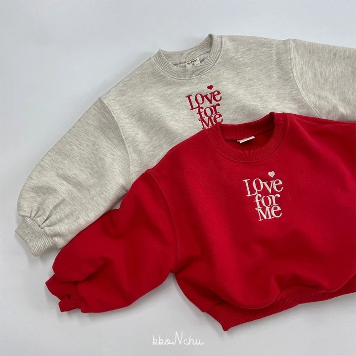 Bbonchu - Korean Children Fashion - #littlefashionista - Love For Me Sweatshirts