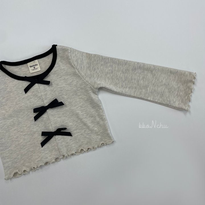 Bbonchu - Korean Children Fashion - #minifashionista - Mood Ribbon Tee - 3